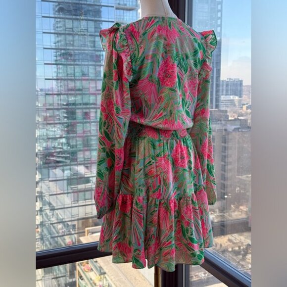 🆕 LILLY PULITZER 🧿 NWT Taviana Stretch Dress, Coming in Hot Blue Horizon, Sz 2 - Picture 9 of 16